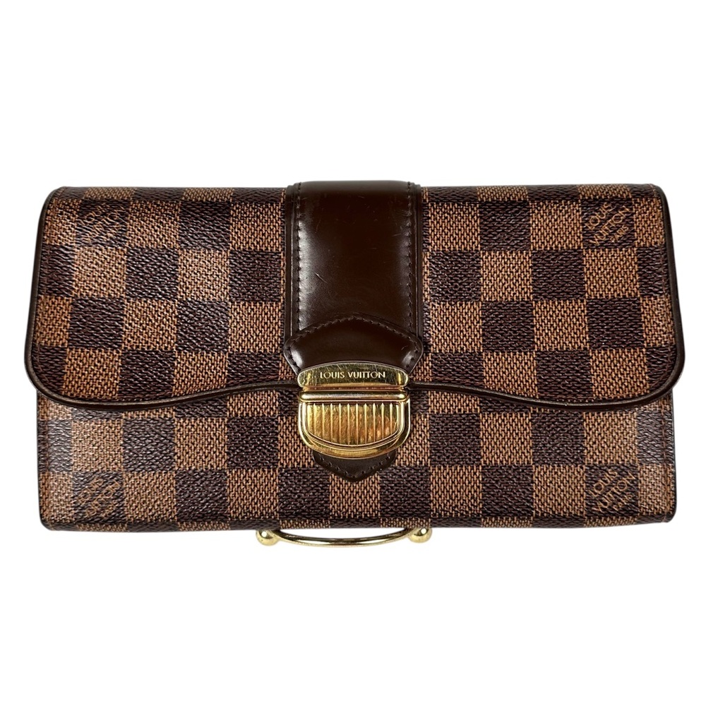 LOUIS VUITTON Damier Ebene Sistina Portefeuille Clutch Wallet